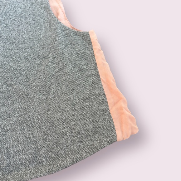 Women’s Karen Zambos Grey And Pink Open Back Mix Material Tank Top Size Large - Picture 3 of 9